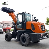 Chargeur télescopique de qualité supérieure LAWNIO avec bras hydraulique à dégagement rapide et direction flexible pour la manutention d'engrais, chargeur diesel