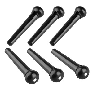 Großhandel Weiß Schwarz <span class=keywords><strong>ABS</strong></span> Kunststoff Saiten nägel Saiten stifte Akustik gitarren brücke Pin für Gitarren teile - Product Image 4