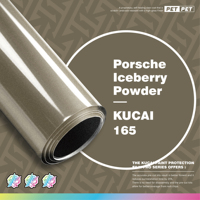 KUCAI 1,52*17 mètres Film Vinyle Adhésif Brillant PET Effet Poudre de Baies pour Carrosserie Automobile
