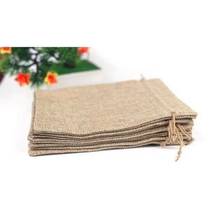 Sac de courses écologique en coton et lin recyclable avec logo personnalisé estampé, résistant à l'usure, pour céréales et herbes, idéal comme cadeau - Product Image 2