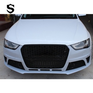 Kit de Carrocería Incluye Parachoques Delantero y Rejilla ABS para Audi <span class=keywords><strong>A4</strong></span> B9 2013-2016, Plástico Negro, Caja de Cartón, Parachoques Delantero Modelo A8 <span class=keywords><strong>2008</strong></span> - Product Image 3