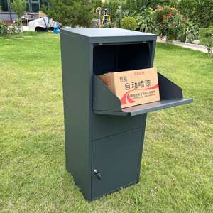 Grande boîte aux lettres extérieure durable en acier étanche boîtes d'<span class=keywords><strong>affranchissement</strong></span> personnalisées boîte aux lettres intelligente serrure boîte de dépôt petit <span class=keywords><strong>colis</strong></span> poudre - Product Image 2