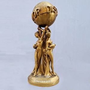 Famous Metal Cast Sculpture Bronze Full Size <strong>the</strong> <strong>World</strong> <strong>Is</strong> <strong>Yours</strong> <strong>Statue</strong> for Sale - Product Image 2