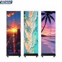 Afficheur LED pliable d'intérieur P1.25/P1.53/P1.86/P2/P2.5, affichage GOB mobile, épissage sans soudure, grand écran LED lumineux