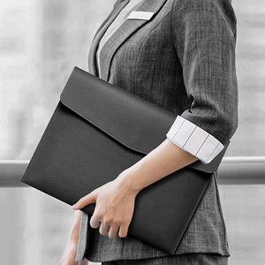 Hot bán biểu tượng tùy chỉnh PU da <span class=keywords><strong>A4</strong></span> chủ tập tin Kinh Doanh Phong bì văn phòng họp tài liệu túi khả năng hiển thị cao logo cho các tài liệu - Product Image 3