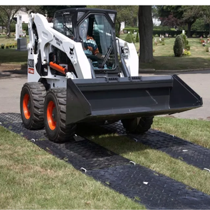 Waterproof Anti-slip <b>mat</b> Temporary Heavy Duty HDPE Ground Protection <b>Mat</b> 4x8 Customizable Cutting Construction Road <b>Mat</b> - Product Image 1