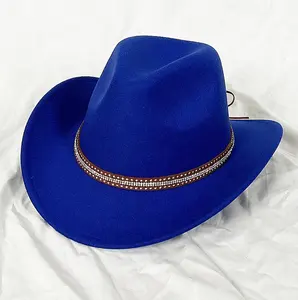 Ковбойские шляпы Y057, фетровые ковбойские шляпы, Западная Федора, мексиканские ковбойские шляпы для женщин и мужчин, Осень-зима