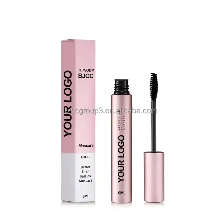 Creëer Uw Eigen Merk Op Maat Gemaakte Logo Wreedheid Gratis Make-Up Groothandel Keratine Veganistische Olie Gratis 4d Lange Lash Fiber Mascara Private Label