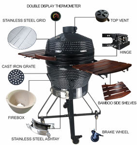 KIMSTONE Factory 22 pouces Parrillas, Gril Kamado Noir, Gril Plancha, Gril Rôtissoire, Moto Parilla, Charbon, Vente en gros - Product Image 6