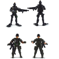 Juego de soldados del ejército de plástico, Arma de juguete, juguetes militares