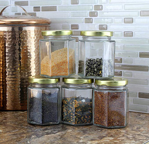 Lọ Thủy Tinh Dưa Chua Mứt Mật Ong Hình Lục Giác 45ML 85ML 100ML 180ML 280ML 380ML 500ML 730ML Có Nắp Vặn - Product Image 6