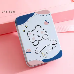 Rectangular Metal Food Grade Cookie Biscuit Case Square Cake Candy Container Tin Can Biscuit Tin Box