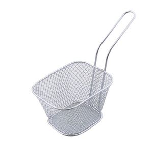 Lixsun Food Grade Stainless Steel Taco Mini Chip French Fries Serving Wire Basket <strong>Mesh</strong> <strong>Strainer</strong> for Fried Chicken - Product Image 1