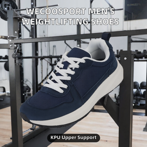 Chaussures de fitness pour hommes, entraînement croisé, tige en KPU, semelle intermédiaire en EVA, semelle extérieure en caoutchouc, haute adhérence, lacets, baskets athlétiques - Product Image 2