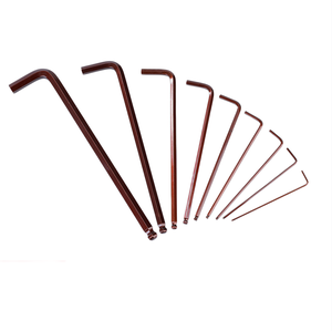 Juego de 9 Llaves Hexagonales de Acero para Herramientas, de 1.5-10 mm, con Extremo Esférico, Longitud Media - Product Image 1