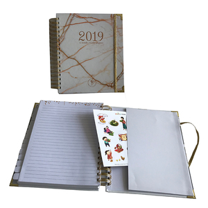 2021-2022 custom colored divider <strong>pages</strong> weekly hardcover <strong>diary</strong> marble spiral planner - Product Image 5