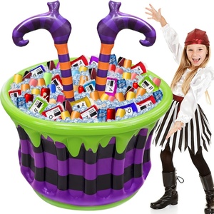 PVC <b>Inflatable</b> Halloween Cauldron Cooler 40*35 Inch for Holiday Party Home Indoor Outdoor Garden Lawn Yard Decorations - Product Image 4