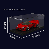 Ensemble de blocs de construction MOULD KING 27153, mini voiture de sport, voiture de course haute vitesse avec boîte de présentation, briques de construction MOC, jouets de puzzle