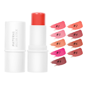 Bajo MOQ personalización 9 colores rubor maquillaje rubor palo rubor Etiqueta Privada para blanco negro 3 colores rosa palo elegir - Product Image 1