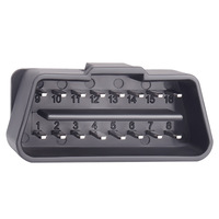 Prise d'interface de diagnostic de camion de connecteur OBD2 mâle 16Pin pour voiture et camion 12V 24V OBDII