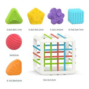 Juegos de clasificación de <span class=keywords><strong>desarrollo</strong></span> temprano para bebés, actividad de aprendizaje Montessori, juguetes sensoriales, clasificador de formas para habilidades motoras finas - Product Image 3