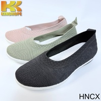Baskets tricotées à enfiler pour femmes, respirantes, légères, décontractées, pour la marche, confortables, chaussures quotidiennes, vente en gros disponible