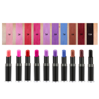 2019 haute qualité marque privée imperméable cosmétiques bio mat multicolore rouge à lèvres