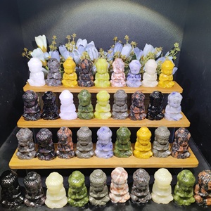 Offre Spéciale : Petit Bouddha Bébé en Cristal Naturel Mélangé pour Méditation et Guérison, Idéal pour Ornements DIY - Product Image 3