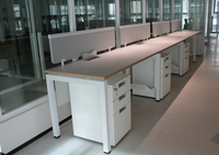 Tables de travail en bois commerciales de bureau simple de conception moderne pour l'école de stations de travail de bureau à domicile prix d'usine
