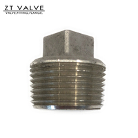 Bouchon vissé à tête carrée en acier inoxydable 1/2 Npt fileté 2 bouchon de raccord de tuyau