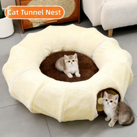 Tunnel pour chat en forme de S, détachable, pliable et respirant, pour chats d'intérieur et chatons - Vente en gros
