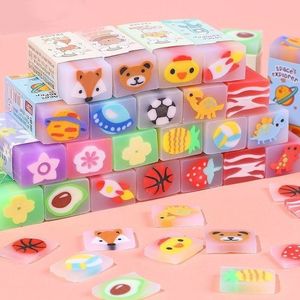Gomme à effacer Xi Peptide Cute avec remplissage en gel, douce et facile à effacer, pour les études des enfants et l'école - Product Image 2