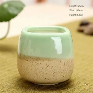 Wholesale Exquisite Small Round Ceramic Grow <b>Pot</b> for Home & Garden Decoration Portable Nursery Use Seedlings <b>Succulent</b> Plants - Product Image 2