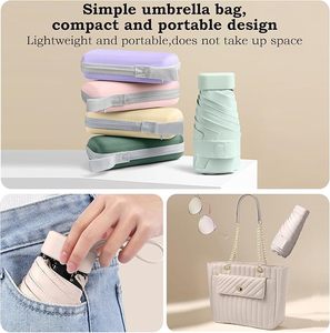Mini Paraguas <span class=keywords><strong>Plegable</strong></span> de Bolsillo de 6 Pliegues con Protección UV, de Vinilo, <span class=keywords><strong>para</strong></span> Mujer, Ideal <span class=keywords><strong>para</strong></span> Promociones - Product Image 5