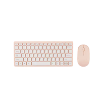 Keyboard Combo Mini Multimedia USB 78-Tombol 1600 DPI Nirkabel Baterai Kering Warna-warni untuk Game MOQ Rendah Stok Tersedia Dukungan OEM Cepat
