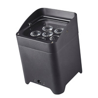 Projecteur LED 6-en-1 à piles, 95W, sans fil, étanche, RGBWA, pour mariage, événement, bar et spectacles