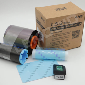100% Original <span class=keywords><strong>Hiti</strong></span> <span class=keywords><strong>CS200e</strong></span> เครื่องพิมพ์บัตร PVC เต็มแผง YMCKO สีริบบิ้น - Product Image 2