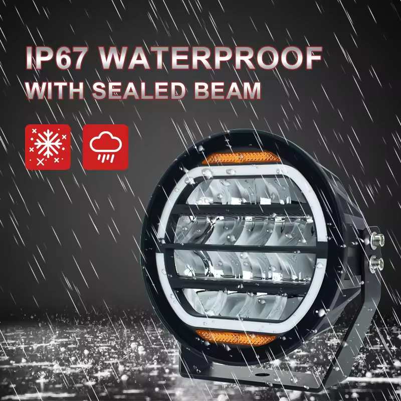 New 7 Inch/5 Inch/9 Inch 12V 60W 6000K Spot LED Light IP68 Off-Road Vehicle Truck SUV Work Light Universal Fitment