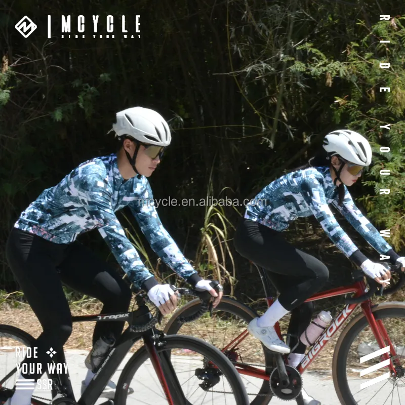 Mcycle Custom ciclismo invernale abbigliamento in pile termico maglia calda per ciclismo all'aperto giacche in pile a maniche lunghe maglie da ciclismo