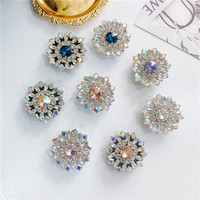 Großhandel Bling Diamant Perle Telefon Ring Halter Telefon Buchse Für iPhone Strass Smartphone Zubehör