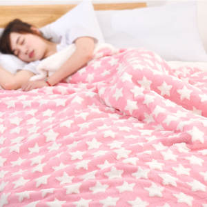 ผ้าห่มถักสองชั้นผ้าแจ็คการ์ดเชอร์ปาแบบนอร์ดิกเรียบง่ายลายสัตว์น่ารักสองด้านนุ่ม - Product Image 5