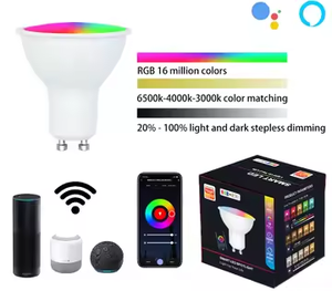 Tuya Smart 5W RGB+CCT <strong>Wireless</strong> <strong>LED</strong> <strong>GU10</strong>/E27 GU5.3 Alexa &amp; Google Home Compatible <strong>Remote</strong> <strong>Control</strong> for Home Use - Product Image 5