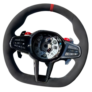 Volante Deportivo Personalizado de Gamuza para <span class=keywords><strong>BMW</strong></span> Serie G M3 M4 M5 E90 E92 G20 G05 330i 340i 440i 540i X3 X4 X5 G42 G80 G30 - Product Image 2