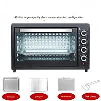 Four électrique multifonctionnel pour la maison, four à pâtisserie portable de 42 L, four électrique pour pain, pizza, gâteau