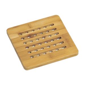 KESPER Bamboo Pot <b>Trivet</b> Square 12x12 Cm With Drainage Holes For <b>Kitchen</b> Use - Product Image 1