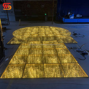 SMOOTH Iron - Plataforma de Escenario Cuadrada Luminosa LED para Eventos de Boda, con Diseño de Espejo, 60 cm x 60 cm - Product Image 2