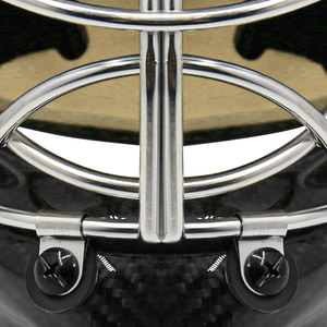 קסדת שוער הוקי קרח סיבי פחמן ופיברגלס XL קסדת הוקי קרח עם סורג עין חתול - Product Image 5