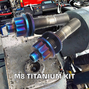 Vis à tête hexagonale en titane de haute qualité et durables M8 M10 pour voiture, idéales pour l'<span class=keywords><strong>assemblage</strong></span> de la culasse du moteur - Product Image 4