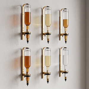 Máquina Manual de Llenado de Líquidos para Perfumes en Barra de Vidrio, Dispensador de Perfume para 6 Botellas Pequeñas de Aceites Esenciales con Soporte Dorado - Product Image 5