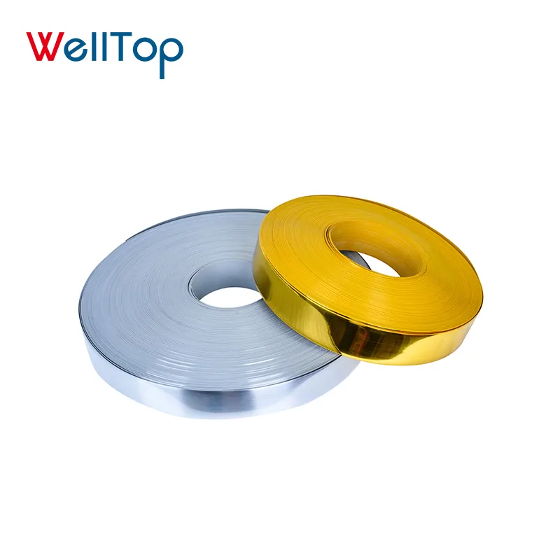 17.020 strisce Decorative in metallo personalizzate Roll Pvc Gold Edge Banding Tape Trim striscia decorativa per mobili